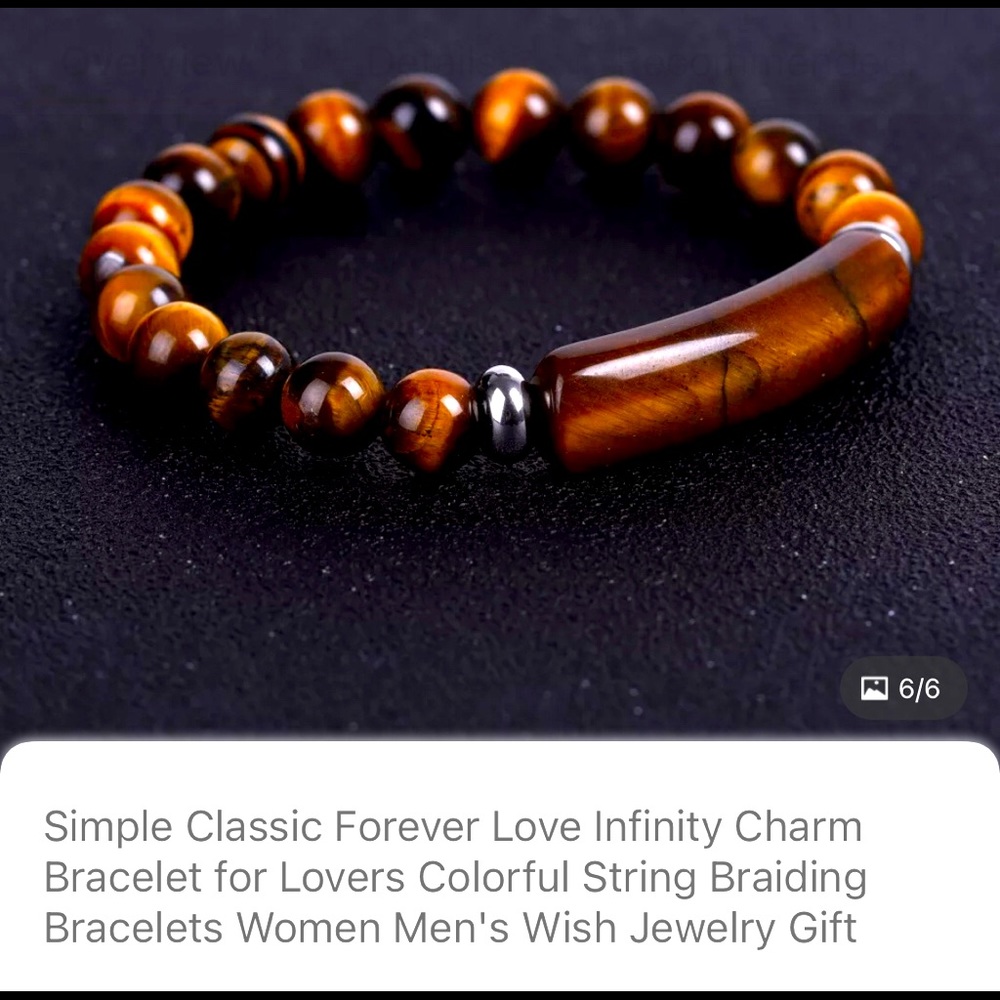 Unisex natural stone bracelet